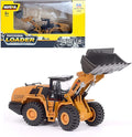 Gemini&Genius Wheeled Loader Heavy Duty Construction Site Vehicle Toys 1:60 Scale Diecast Bulldozer Engineering Shovel Dump Truck Collectible Alloy Model Toys for Kids and Decoration for House