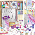 PERRYHOME 2-Pack DIY Journal Kit for Girls - 200+Pcs Journal Set for Teen & Tween Girls, Journaling Art & Crafts Kits, Scrapbook & Diary Supplies Set, Ideal Gifts for 8 9 10 11 12 13 14 Year Old Girl