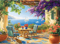 500 Pieces Puzzle for Adults, Beach and Boat Jigsaw Puzzle 500 Piece, Puppy and Colorful Flower 500 Pieces Jigsaw Puzzle, Challenging Game Home Decor Toy for Adults Kids Seniors 20.5 * 15 in