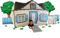 The Original Patented AirFort - Build A Fort in 30 Seconds, Inflatable Fort for Kids, Play Tent for 3-14 Years, A Playhouse Where Imagination Runs Wild, Fan not Included (Cottage)