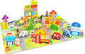 Fat Brain Toys My Town Block Set - Jigsaw Puzzle & Wood Block Set for Preschoolers