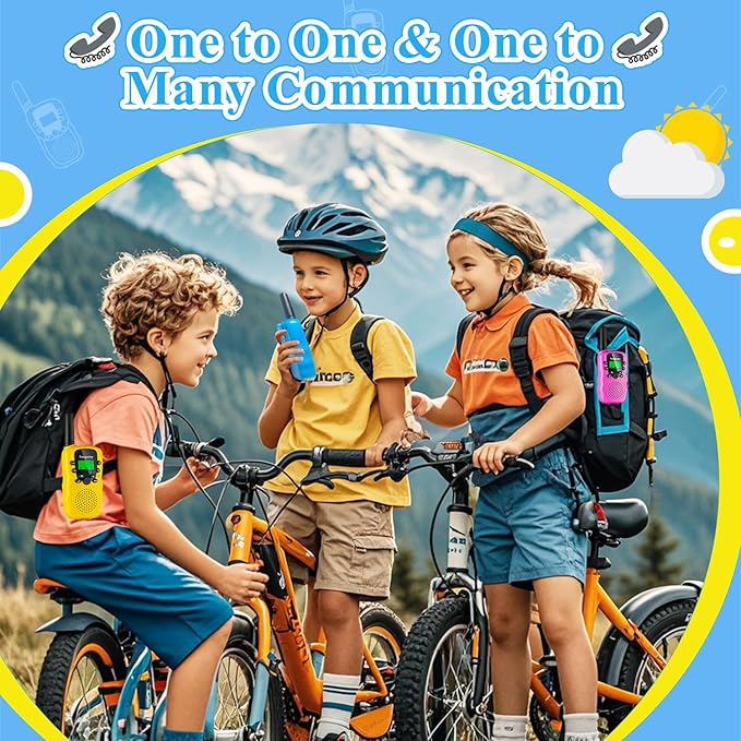 Walkie Talkies for Kids, Walkie Talkie Toys for Girls Boys, for Grandkids, Built-in Flashlight, Birthday Gifts for 3 4 5 6 7 8 9 10 Year Old Girl Boys, Kids Stocking Stuffers