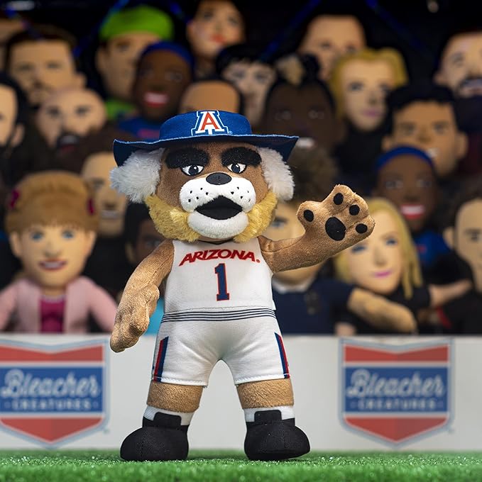 Bleacher Creatures Arizona Wildcats Wilbur 10" NCAA Mascot Plush Figure - A Mascot for Play or Display