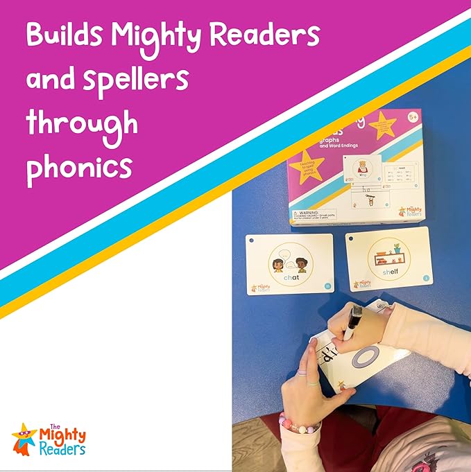 Super Spelling Cards: Digraphs and Word Endings Trigraphs Welded Sounds Phonics (Kindergarten to Grade 2)