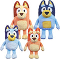 Bluey Heeler Family Stuffed Animal Set of 4, 7-8”, Soft, Bingo, Bandit, and Chilli Plush Figure Toys, Cuddly Plush Toys for Kids Ages 3+