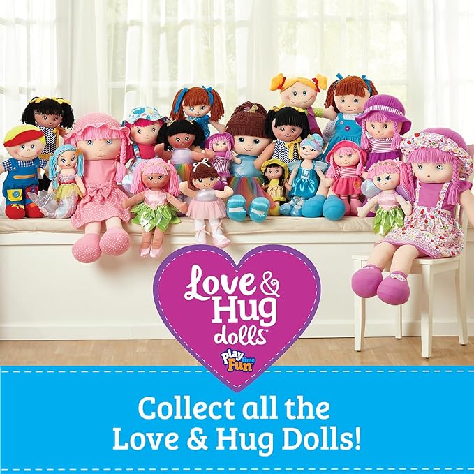 LOVE & HUG Sister Doll 2pc Set 24" Huggable Doll & 12" Little Sisters, Girls Birthday Gift, Baby Dolls, Toddler Doll