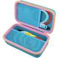 co2CREA Storage Organizer Case for 3D Printing Pen Set, Compatible with SCRIB3D P1/Advanced, MYNT3D Super/Advanced, 3Doodler Start+/Flow/PRO and Filament Refill（Blue Case + Yellow Zipper）