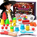 Magic Kit for Kids 6-8-10-12, 98 Magic Tricks Set for Kids with Magician Costume and Magic Wand, Halloween Christmas Birthday Gifts Toys Magic Set for Ages 4 5 6 7 8 9 10 11 12 Years Old Boys Girls