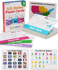 U.S. States Flash Cards for Kids | 50 State Geography Cards with Capitals, Flags, State Birds & More | Educational Flashcards for Learning U.S. History & Facts | Ages 4, 5, 6,7, 8, 9, 10