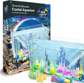 BBC Earth Grow & Discover Crystal Aquarium, Grow Colorful Cave-Like Crystal Formations Inside Reusable Tank, Magic Rocks, STEM Toys, Unique Crystal Growing kit, Science Experiments for Kids 6-8