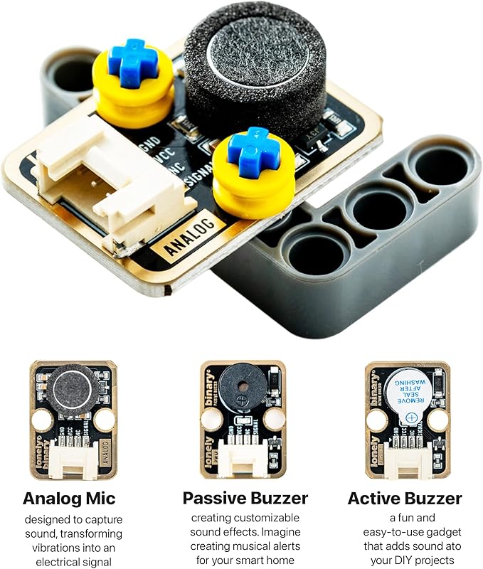 TinkerBlock UNO R3 Starter Kit with 12 Plug-in Sensor Modules, ATmega328P, Extension Board, Compatible with Arduino IDE, STEM & Electronics Learning-No Wiring Needed- Video Tutorials