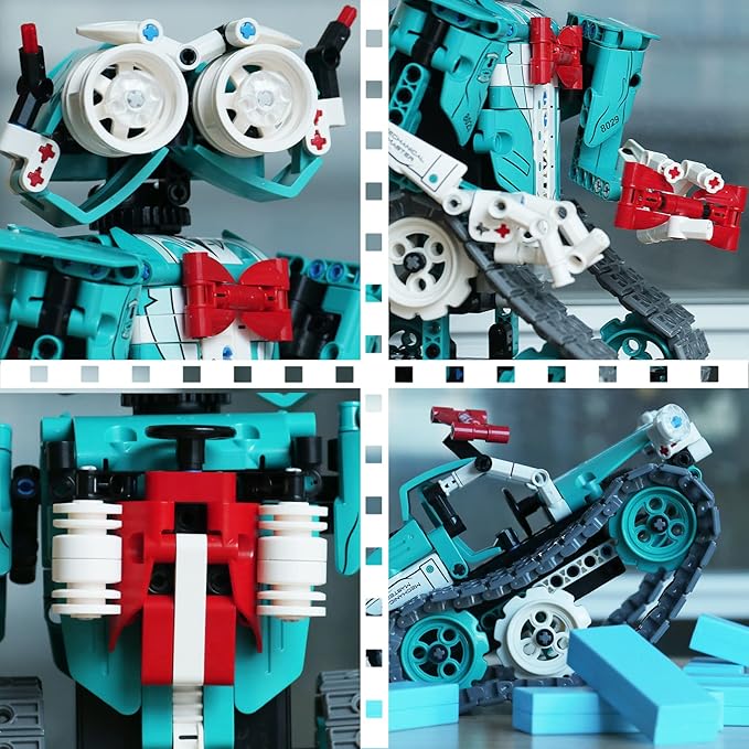 APP/Remote Control STEM Building Kits for Kids Ages 8-12 - 3 in 1 RC Robot Car Toys, 440 Pcs Educational Science Projects, Gift Ideas for Boys Girls