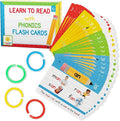 Phonics Flash Cards - Learn to Read in 20 Phonic Stages - Digraphs CVC Blends Long Vowel Sounds – Phonics Games for Kids Age 4-8 Kindergarten First Second Grade Home School Educational