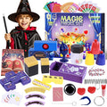Magic Tricks Kit, 30 in 1 Magic Tricks Set for Kids Age 6 7 8 9 10 11 12, Magician Costume for Pretend Play & Step-by-Step Video Instruction for Beginners, Christmas Halloween Birthday Gifts for Kids