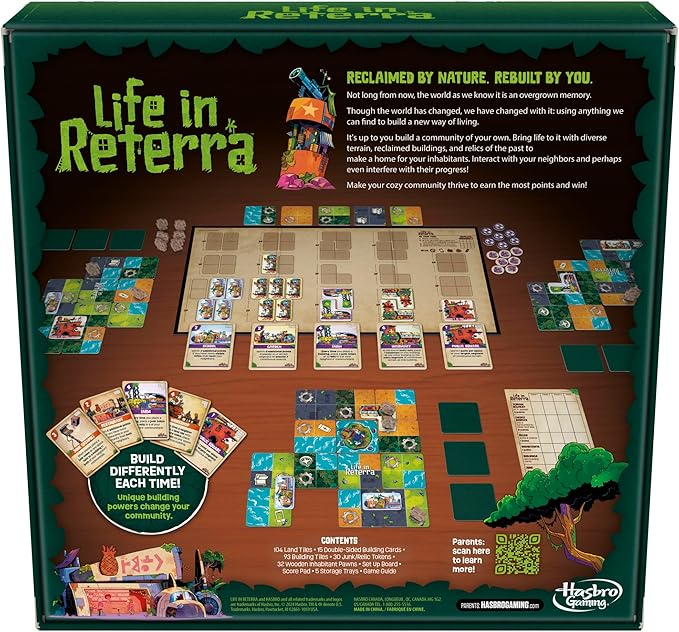 Life in Reterra Strategy Board Game | A Community (Re) Building Game | Ages 10+ | 2 to 4 Players | 35 Mins. Avg. | Games for Adults & Families