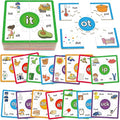 Torlam Phonics Puzzles Rhyming Games Phonics Games Flash Cards for Kids Toddler, Learn to Read Spelling Reading Sight Words, Short A E I O U Blends Site Words for Preschool Kindergarten Homeschool