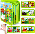 GOLIYEAN Busy Book for Toddlers 1-3 - Busy Board Montessori Toys for 1 Year Old Boy Girl Gifts Toys, Educational Learning Quiet Activity Books Travel Toy for One Year Old Baby Birthday