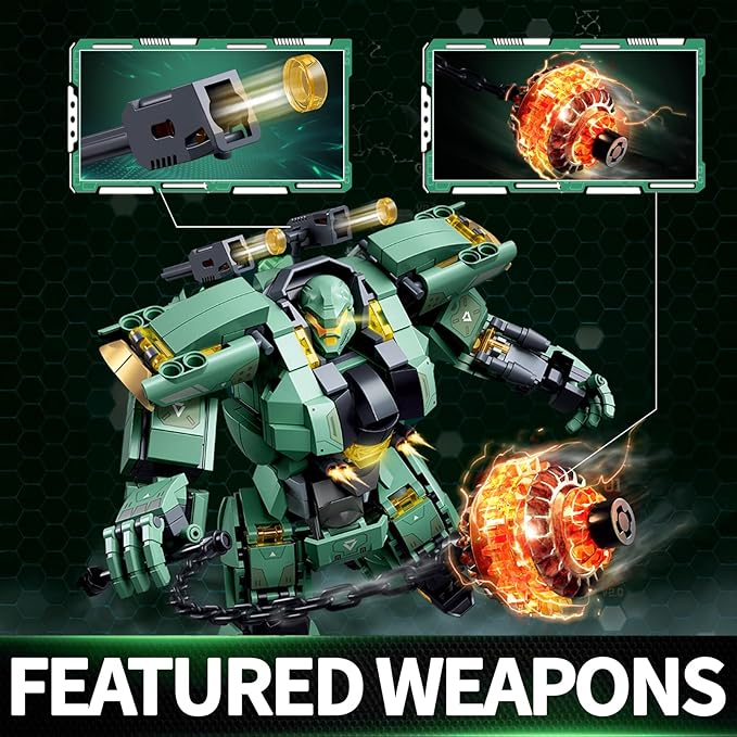 LQPFBSM Transforming Mech Robot Building Block Sets,Destroy Warrior City Action Mechs Model Kit Toys Gift for Adults and Kids Boys 6 7 8 10+ 542 Pieces