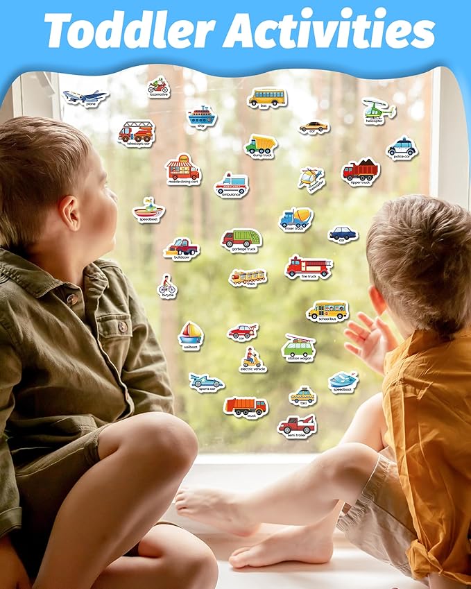 Reusable Sticker Book for Toddlers 2-4 Years, Stickers for Kids, Toddler Craft Activities, Toddler Travel Toys Ages 2+ Boy Girl Birthday Gifts