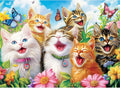 500 Piece Puzzles for Adults, Laughing Cats Large Piece Jigsaw Puzzle for Adults Kids Seniors,Recycled Cardboard Puzzle 500 Piece,Family Activity Great Gift for Family Friends 20.5 * 15 in