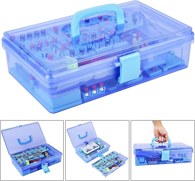 Mysterystone Science Experiment for Kids Electricity and Magnetism Kit for Students Stem Kit Physics Lab Basic Circuit Board Kit for Learning Starter