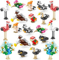 Sawaruita Party Favors for kids-20 Packs Fun Bird Building Blocks Sets Classroom Prizes-Birthday Goodie Bags Stuffers for Kids-Mini Animal Blocks Toys for Valentine's Day, Christmas Party（20in 2）