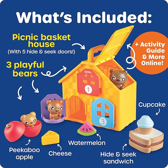 Learning Resources Three Bear Family Storytime Picnic, Shape Sorter, Fine Motor Skills, Montessori Activities, Toddler Outdoor Toys, Sensory Bin, Homeschool Supplies, Boys and Girls Gifts