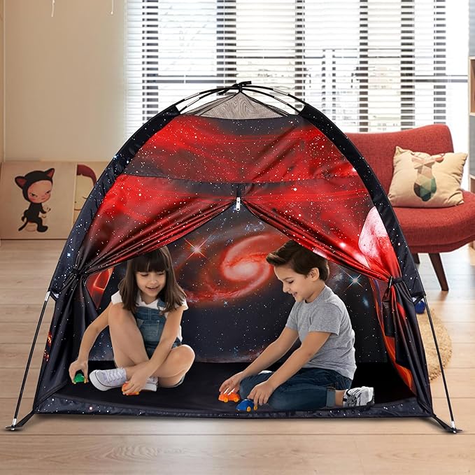 Kids Play Tent Lucky Castle Playhouse for Kid Easy Fun Dome Tent Camping Tent Indoor and Outdoor Imaginative Play Perfect Kid's Gift