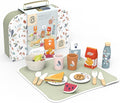 Speedy Monkey Wooden Picnic Basket Playset – FSC Certified Pretend Play Food & Fruit Toy for Toddlers & Preschoolers, Outdoor Picnic Travel Adventure, Kitchen Role Play Set for Boys & Girls