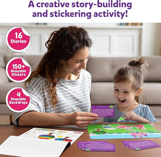 Skillmatics Activity Kit - Creative Storytelling & Skill Building with 150+ Reusable Stickers, Educational, Mess-Free Fun, Preschool & Kindergarten Toy, Gifts for Kids Ages 3, 4, 5, 6, 7
