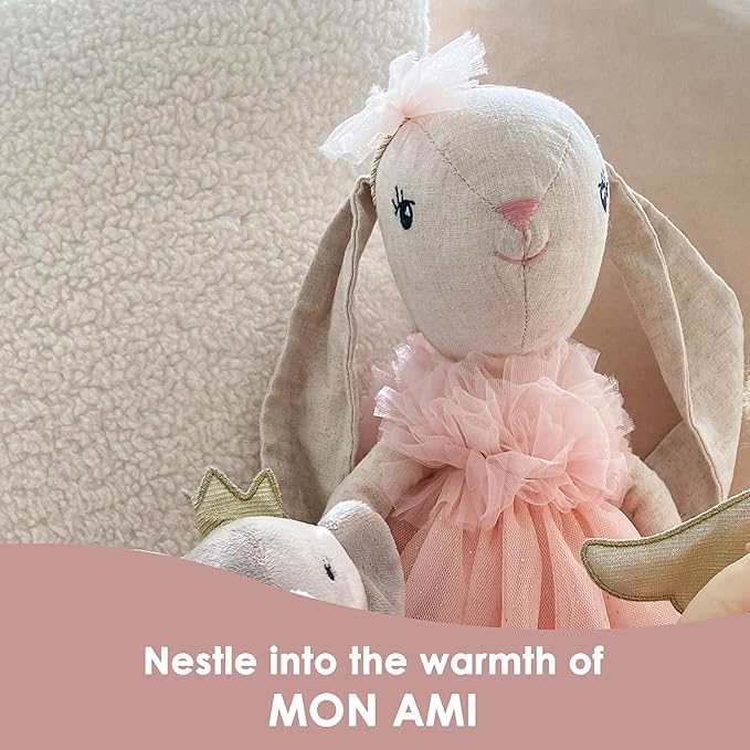 MON AMI Gloria The Bunny Ballerina Stuffed Animal Doll – 26”, Rabbit Plush Ballerina Doll, Use as Toy or Room Decor, Great Easter for Kids of All Ages