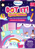 Skillmatics Dot It Art - Unicorns & Princesses, 500+ Sparkly Stickers, Mess-Free Fun for Kids, Stocking Stuffers, DIY Scrapbooking Craft Kits, Travel Toys, Christmas Gifts for Ages 3, 4, 5, 6, 7