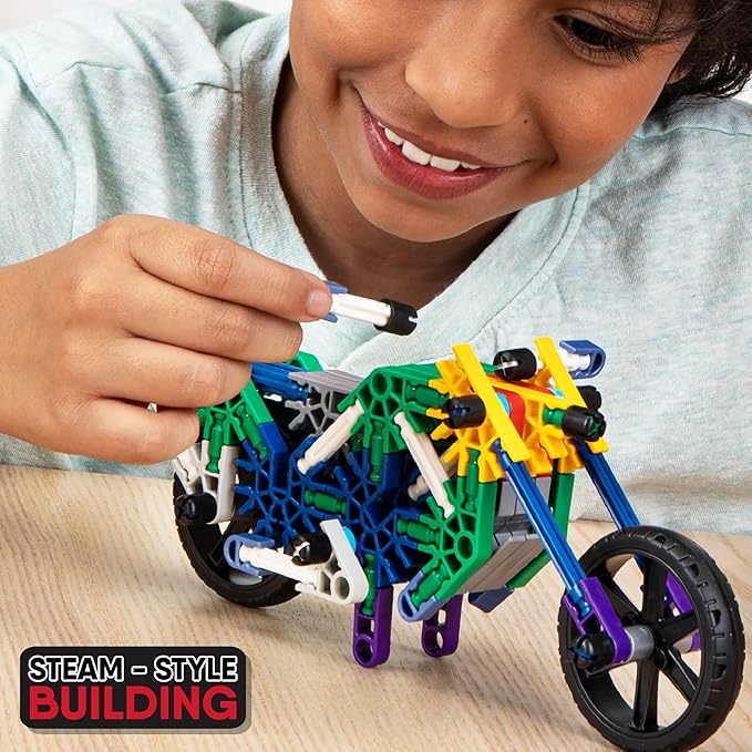 K'NEX - 100 Model Building Set ‚ 863 Pieces, STEM Building, Kid Construction Set‚ Ages 7+