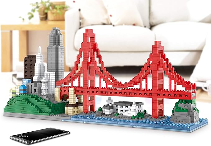 Architecture Skylines Micro Mini Block San Francisco Building Model Set Present Gift for Adults Ages of 14+ 1610pieces