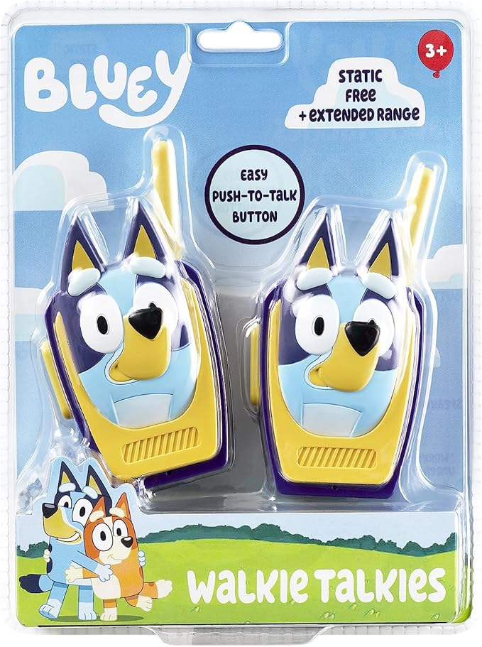 ekids Bluey Toy Walkie Talkies for Kids, Designed for Fans of Bluey Toys for Toddlers