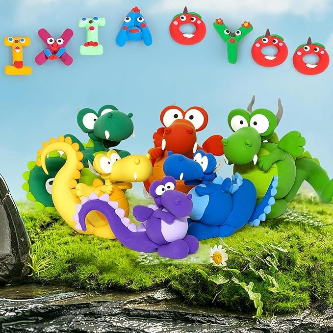 Air Dry Clay, Modelling Clay for Kids, 64 Colors DIY Molding Magic Clay for with Tools, Soft & Non-Sticky, Toys Gifts for Age 3 4 5 6 7 8+ Years Old Boys Girls Kids
