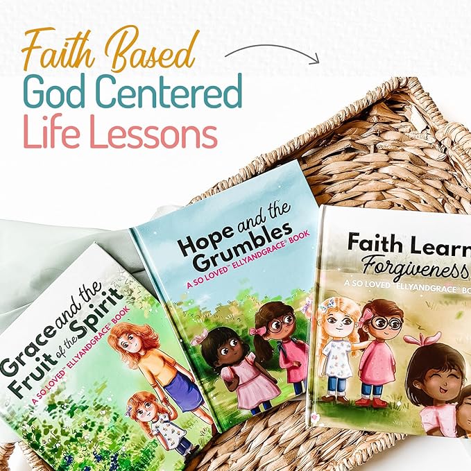 Elly & Grace Bible Stories for Kids, So Loved Collection: Book and Doll Set Teaching Christian Toddlers Faith Lessons, Great Baby Baptism Gifts for Girls (So Loved Set)