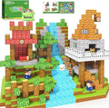 150PCS Magnetic Blocks - Build Mine Magnet World Forest Library Adventure Set, Building Toys for Boys Girls 3+, Magnetic Tiles Cubes Montessori Sensory Toys for Kids Ages 3-5 6-8 8-12 Kids Game Toys