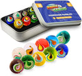 Marble Genius Collectors Marbles, Teardrop, 16mm (⅝ Inch), 10 Handmade Glass Marbles, Gifts for Marble Lovers, Gifts for Kids Ages 3+