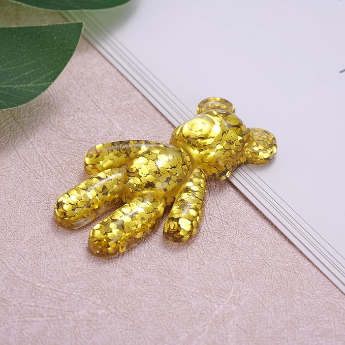 Worry Bear, Pocket Bear Hug, Anxiety Gifts for Men Women, Anxiety Relief Gifts, Mental Health Positivity Gift for Anxious Friend, Back to School Reminder of Comfort, Gold