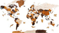 HYPERI Multilayered 3D Wooden World Map Wall Decor, Wood Art Wall Decor, Mapa Mundi Para Pared, World Maps and Push Pins, Valentine's Day Gifts For Dad, Mom, Boss, Husband, Wife (Large)