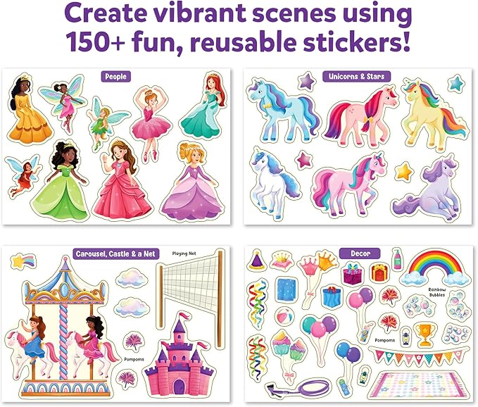 Skillmatics Activity Kit - Creative Storytelling & Skill Building with 150+ Reusable Stickers, Educational, Mess-Free Fun, Preschool & Kindergarten Toy, Gifts for Kids Ages 3, 4, 5, 6, 7