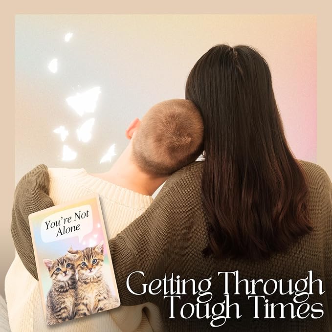 CATCHYOURDREAMS Cats for Comfort - 50 Inspirational Affirmations and Positive Activities for Healing and Peace - Stress Relief and Mindfulness Grief Cat Bereavement Sympathy Gift for Women