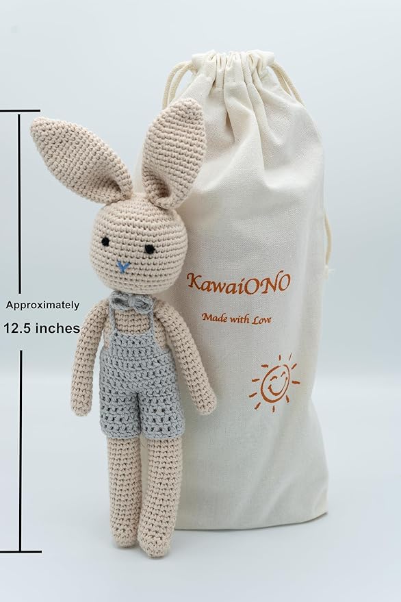 Bunny Family, Bunny Dad Crochet Plushie Doll, Amigurumi Baby/Toddler Doll