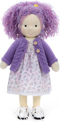 BlissfulPixie Handmade Waldorf Doll - Fruzie 12", Soft Girl Rag With Cute Stuffed Plush, Ideal First for Babies & Toddlers