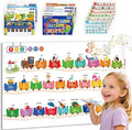 TEKFUN Learning Toys for 3 Year Old,Toddler Educational Posters with Talking Pen,ABC Learning Sight Word Games for Toddlers 2-4 Years,Learn to Read Toys with Sensory Stickers