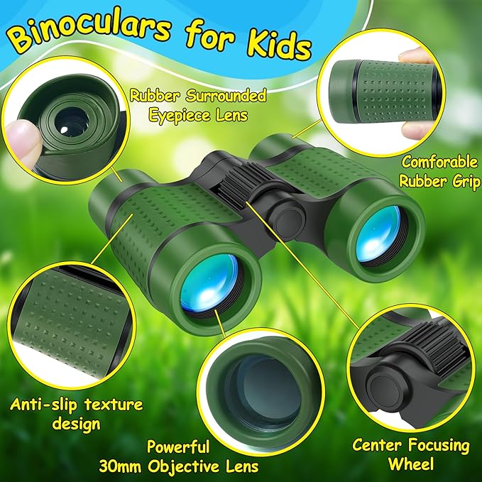 ESSENSON Binoculars for Kids Toys Gifts for Age 3-12 Years Old Boys Girls Kids Telescope Outdoor Toys for Sports and Outside Play, Bird Watching, Birthday Presents