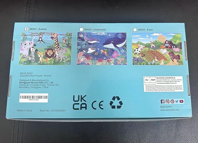 Animals Floor Puzzle for Kids 3-5: 48 Large Pieces for Children Ages 4-8 - Learning & Eductional Jigsaw Puzzle for Toddler's Gift & Family Activities