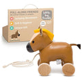 Little Big Friends Horse Pull Toy for Toddlers | Soft Walking Toy with Adjustable Cord | Developmental Play | Charles The Horse
