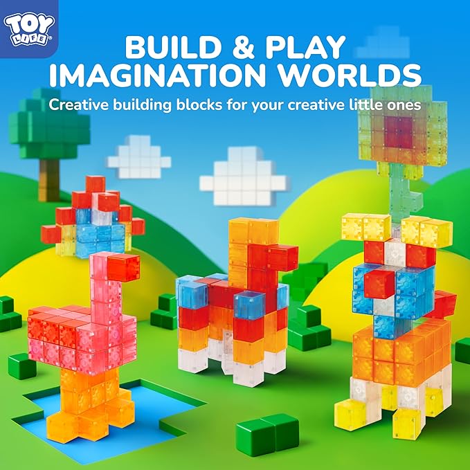 TOY Life 36PCS Magnetic Blocks for Kids Ages 4-8, Magnetic Building Blocks for Toddlers 3-5, Magnet Toys for Toddler, Kids Building Blocks, Toddler Building Toys